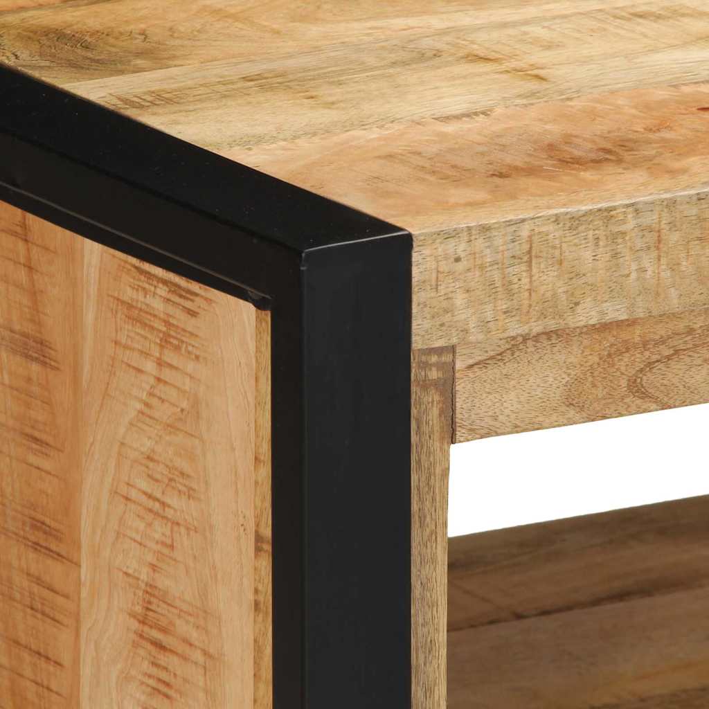 vidaXL Schuhbank Braun 100 x 40 x 50 cm Massivholz Mango