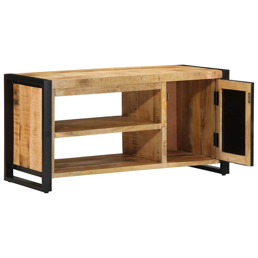 vidaXL Schuhbank Braun 100 x 40 x 50 cm Massivholz Mango