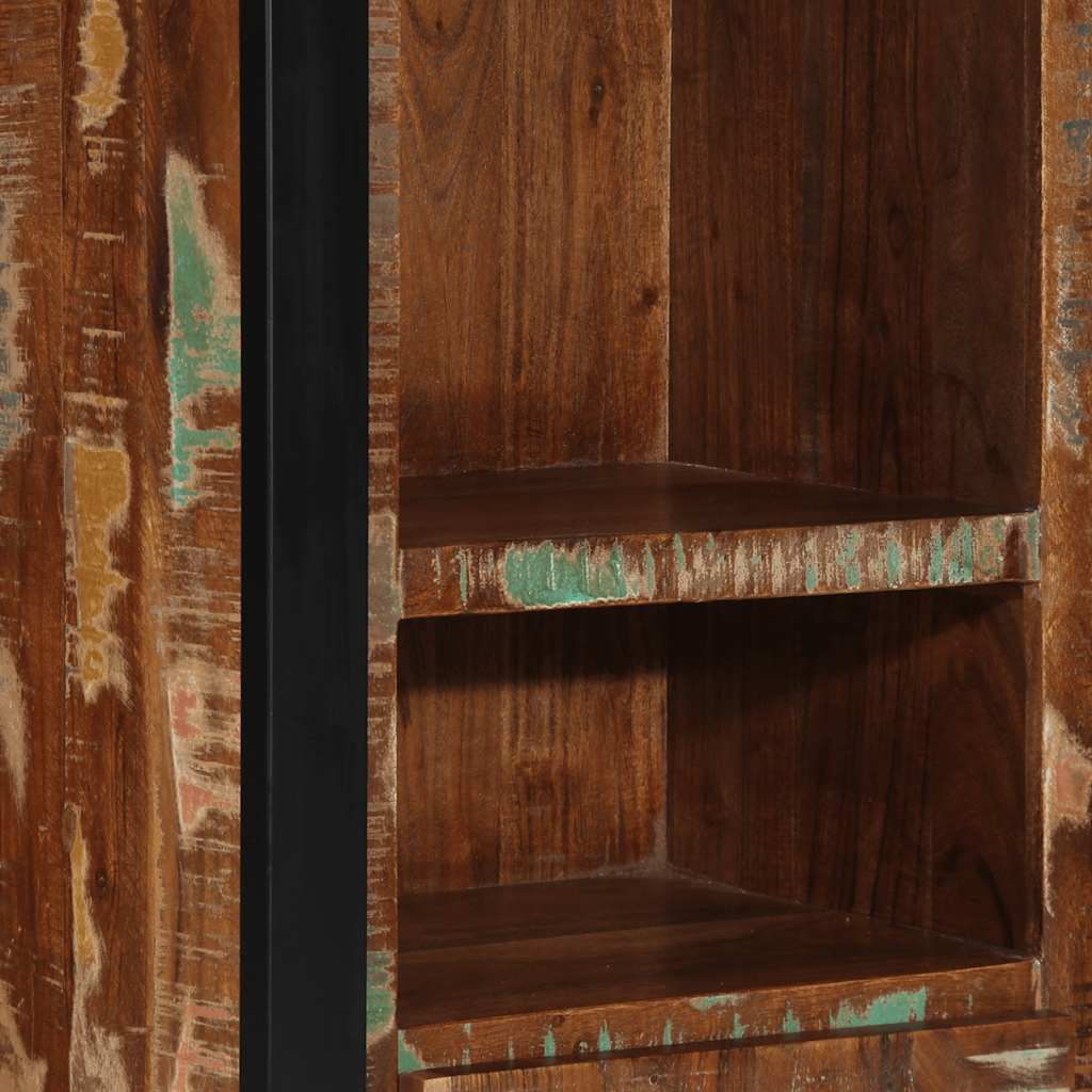 vidaXL Badschrank 40x30x90 cm Altholz Massivholz