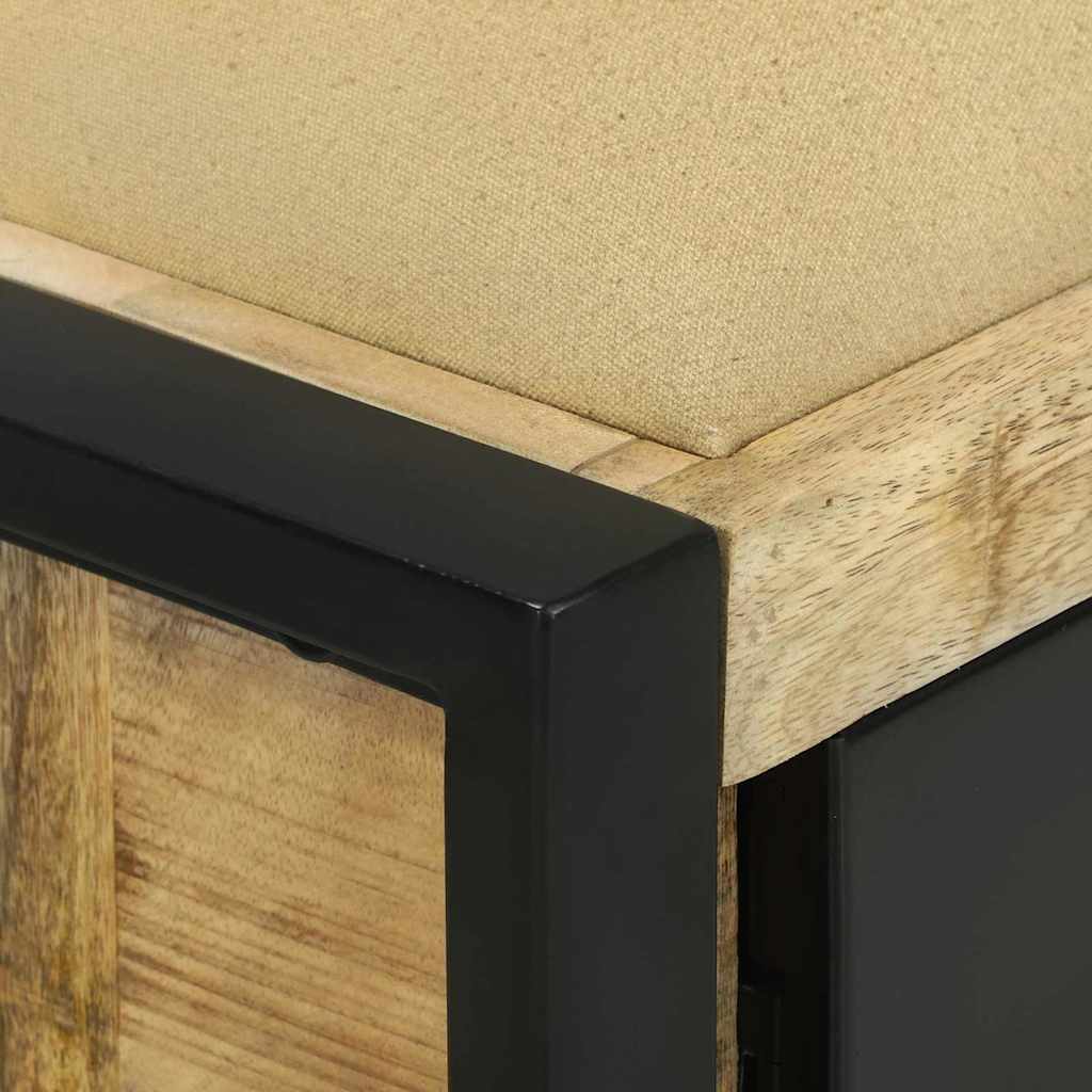 vidaXL Bank Schrank Braun 100 x 35 x 50 cm Massivholz Mango