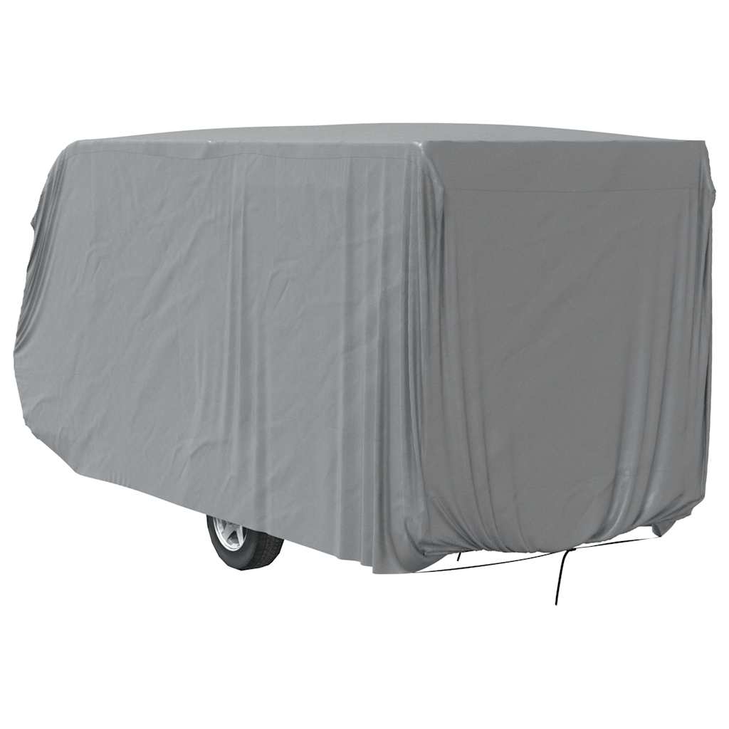 vidaXL Schutzhülle für Wohnwagen Grau 670x250x220 cm Vliesstoff