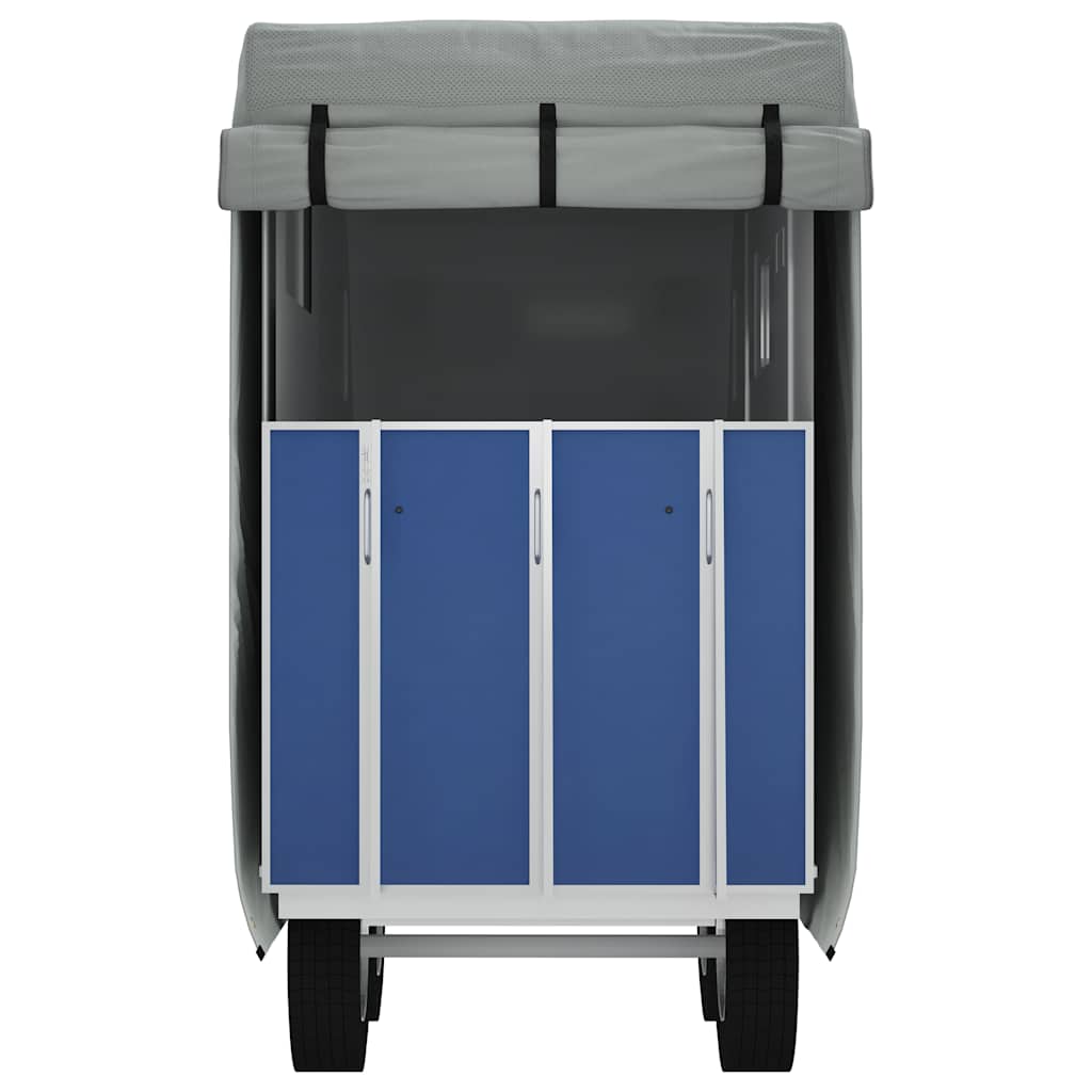 vidaXL Schutzhülle für Pferdeanhänger Grau 334x148x230 cm Vliesstoff