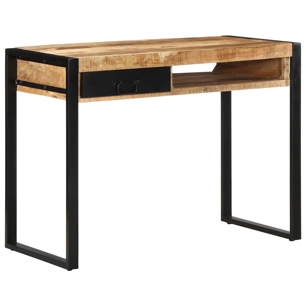 vidaXL Schreibtisch 100x50x75 cm Raues Massivholz Mango