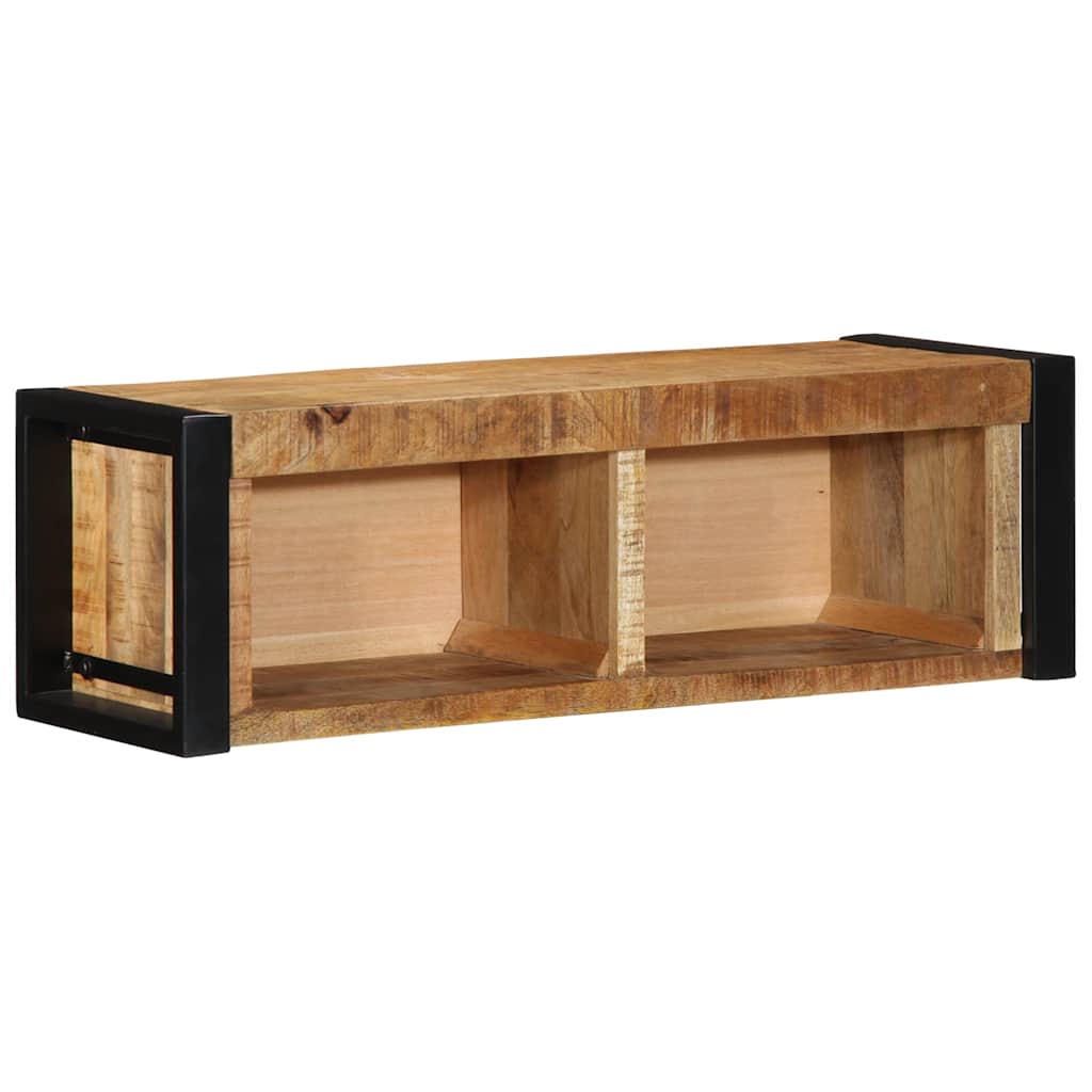 vidaXL TV-Schrank 80x30x25 cm Raues Massivholz Mango