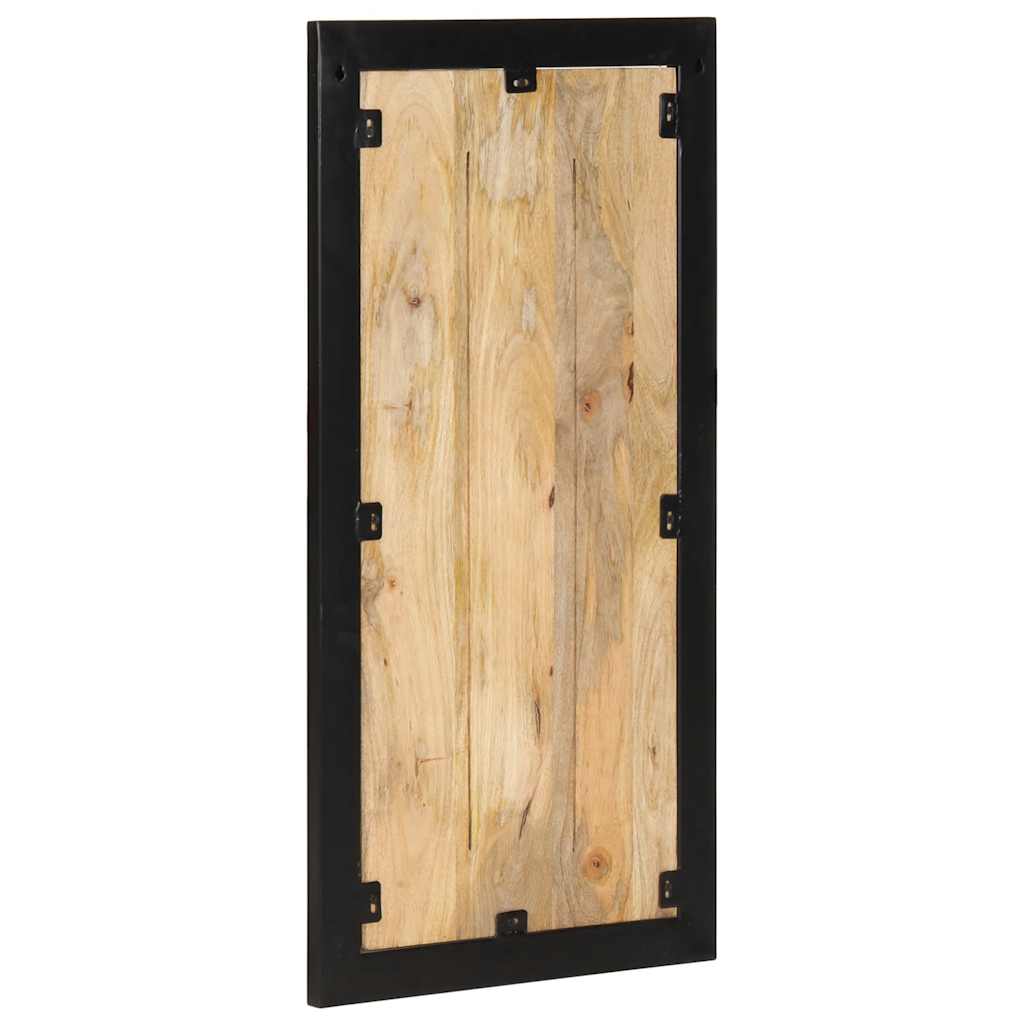 vidaXL Garderobe 40x2x80 cm Raues Massivholz Mango