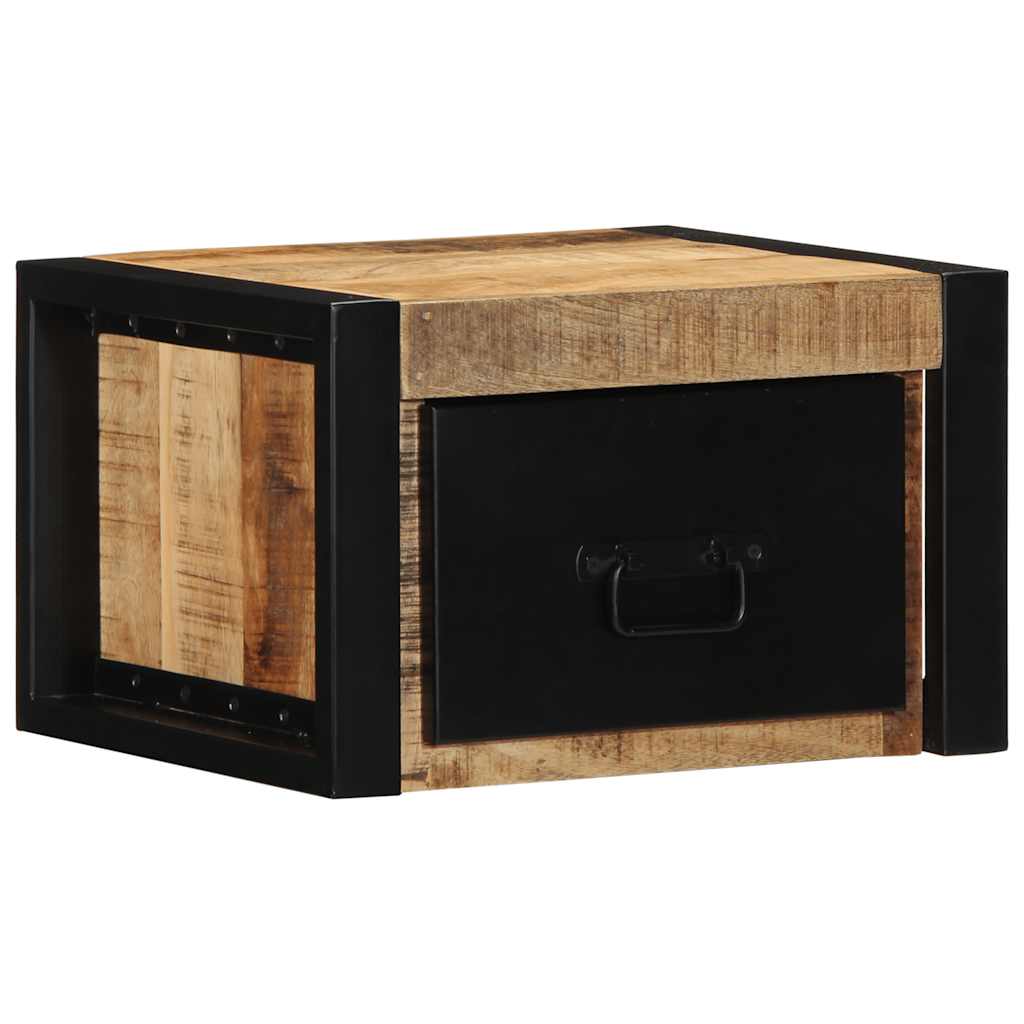 vidaXL Nachttisch 40x35x25 cm Raues Mango-Massivholz