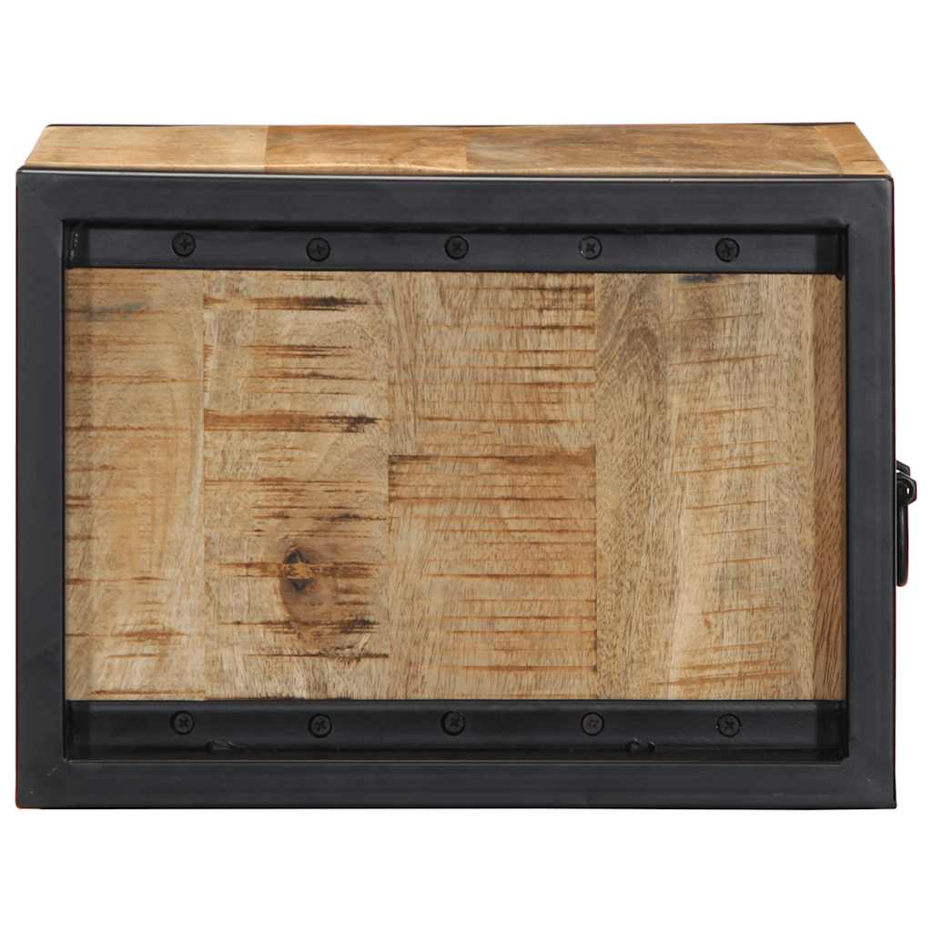 vidaXL Nachttisch 40x35x25 cm Raues Mango-Massivholz