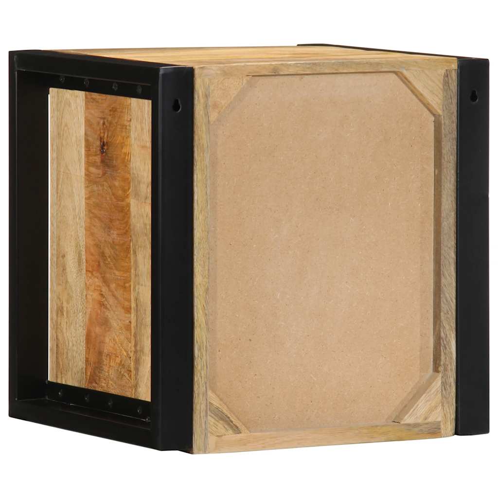 vidaXL Nachttisch 40x35x40 cm Raues Mango-Massivholz