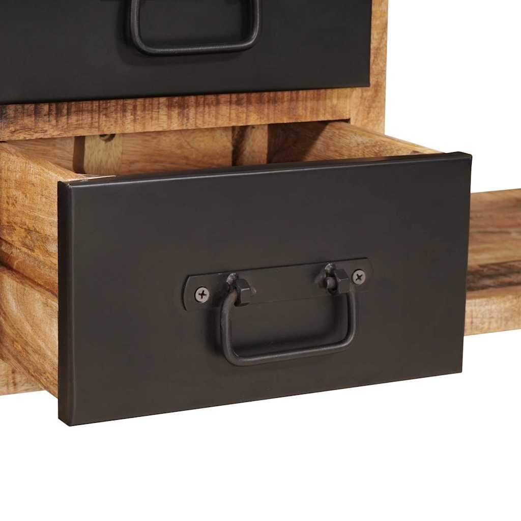 vidaXL Sitzbank mit Stauraum Braun 80 x 35 x 40 cm Massivholz Mango