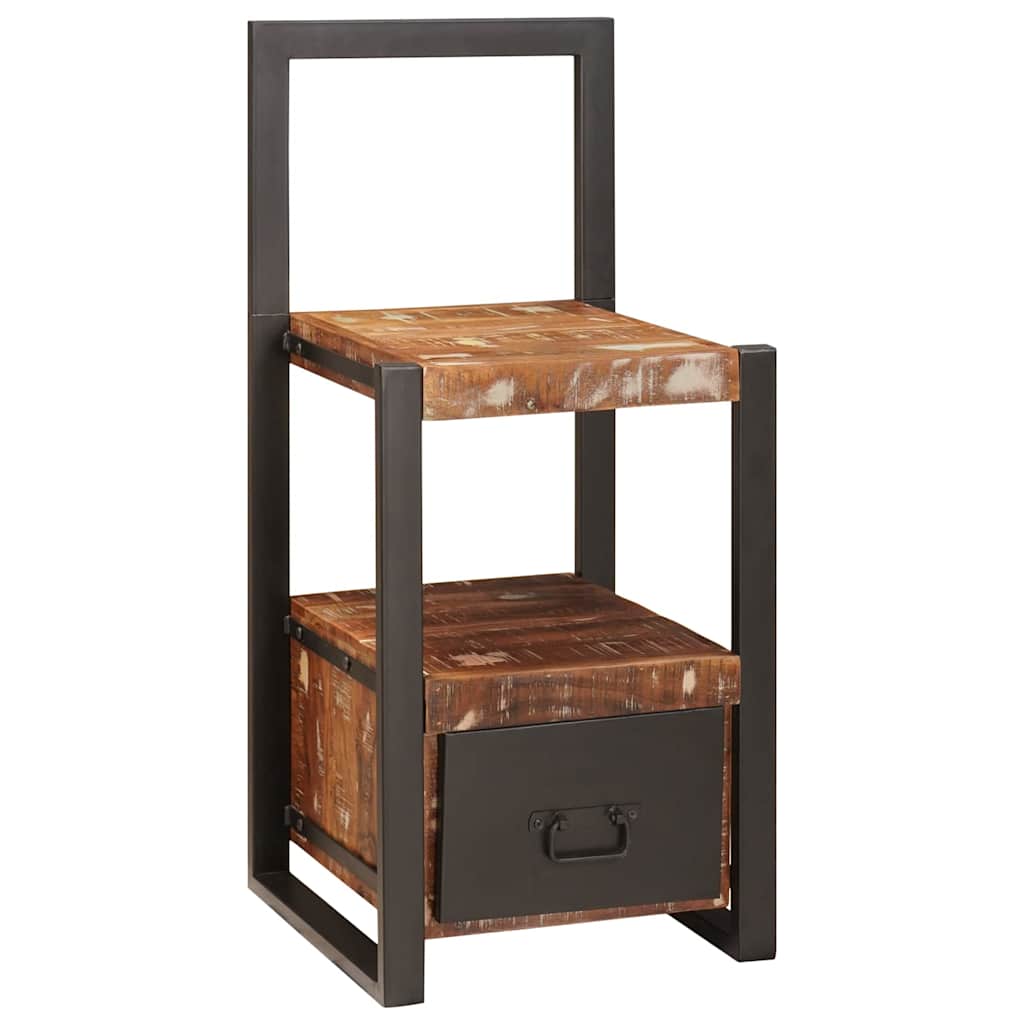 vidaXL Ankleidehaken mit Regal Braun 40 x 40 x 90 cm Massivholz Mango