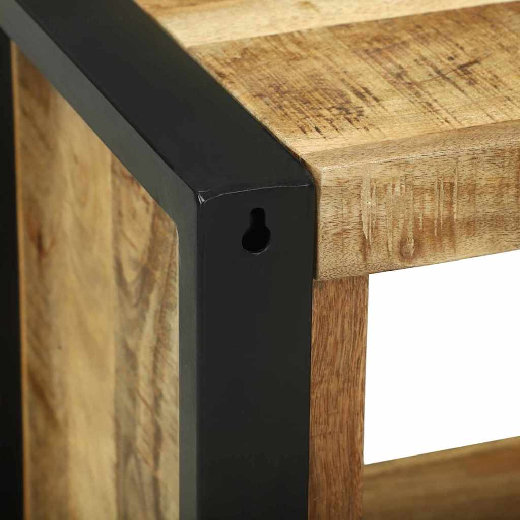 vidaXL Wandwürfel mit Speicher Braun 55 x 35 x 40 cm Massivholz Mango