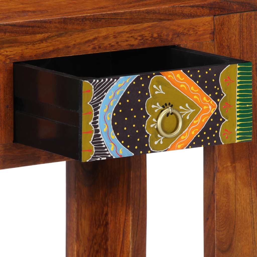 vidaXL Konsolentisch 80x35x75 cm Massivholz Akazie