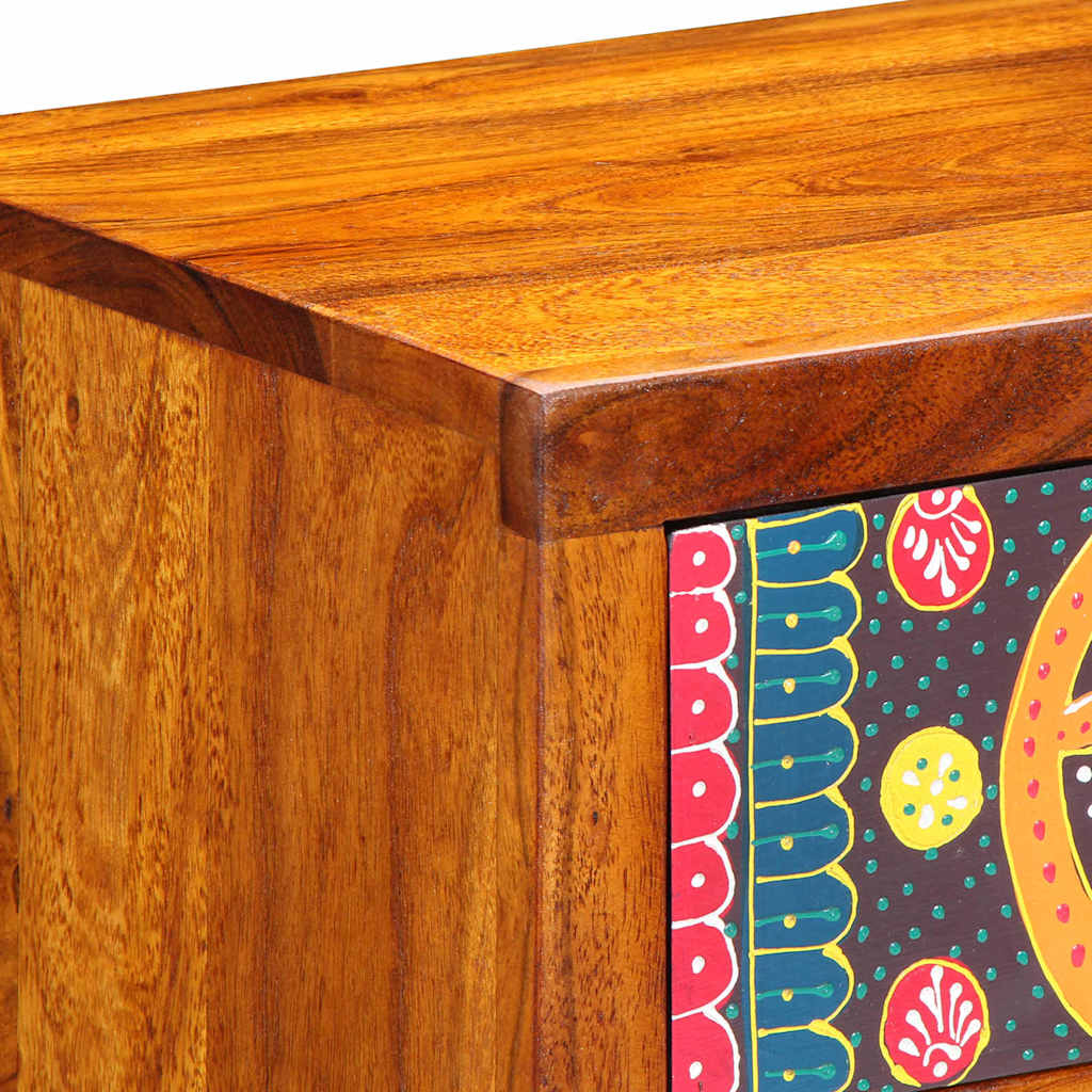 vidaXL Nachttisch Braun 40 x 35 x 35 cm Massivholz Akazie