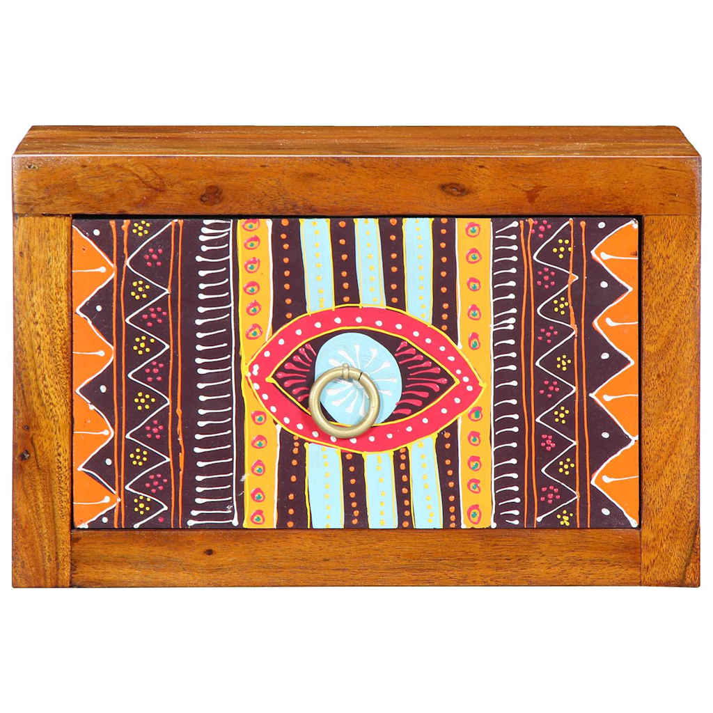 vidaXL Nachttisch mit Schubladen Braun 35 x 30 x 22 cm