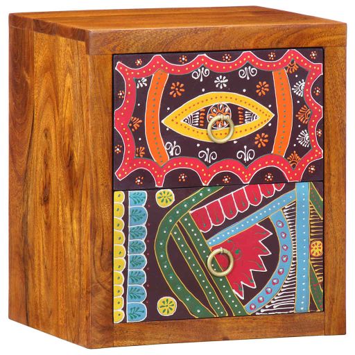 vidaXL Nachttisch Braun 35 x 30 x 40 cm Massivholz Akazie