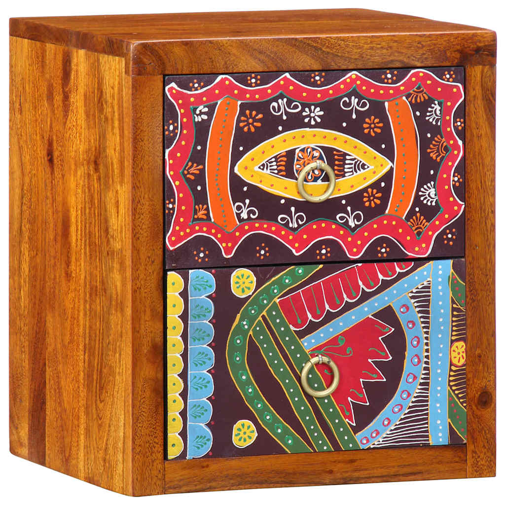 vidaXL Nachttisch Braun 35 x 30 x 40 cm Massivholz Akazie