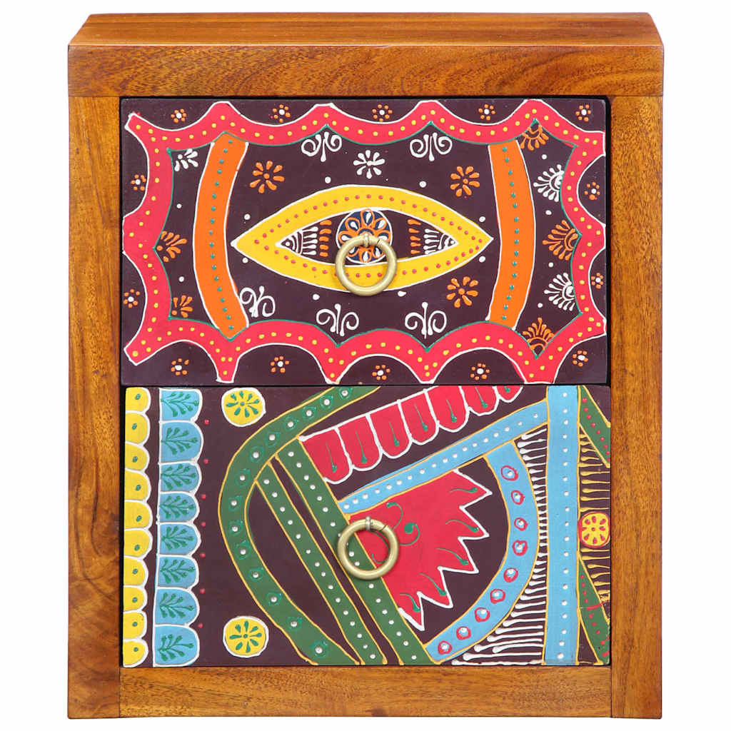 vidaXL Nachttisch Braun 35 x 30 x 40 cm Massivholz Akazie