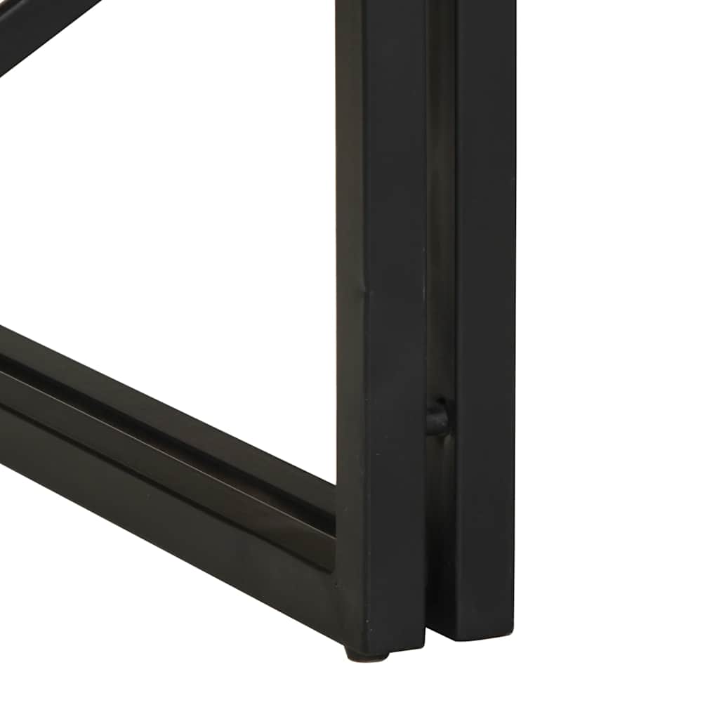 vidaXL Couchtisch 100x100x35 cm Raues Massivholz Mango