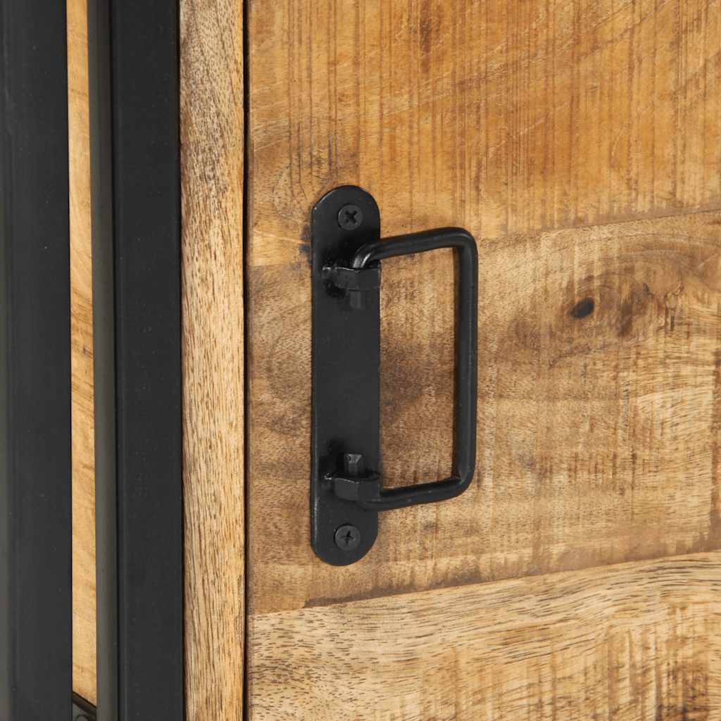 vidaXL Nachttisch 40x40x59 cm Raues Mango-Massivholz