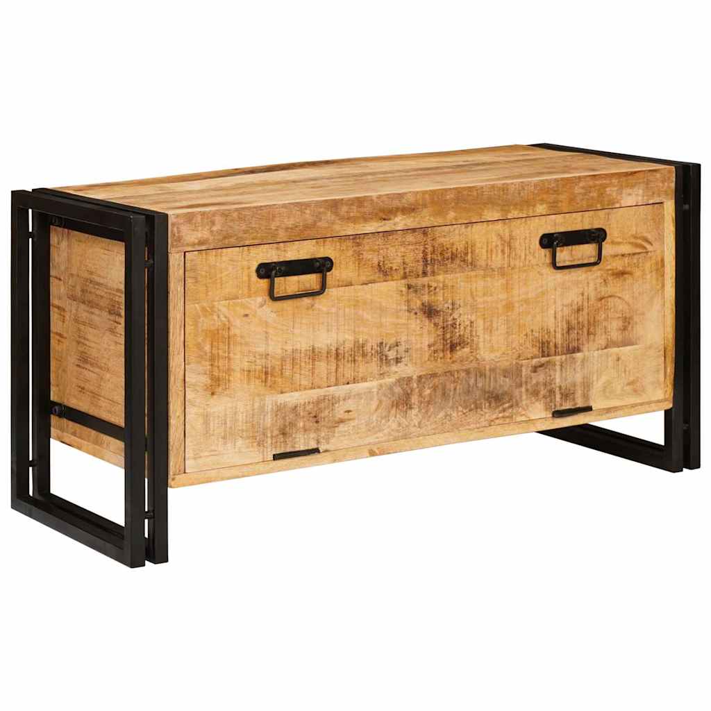 vidaXL Schuhschrank mit Tür Braun 90 x 38 x 45 cm Massivholz Mango