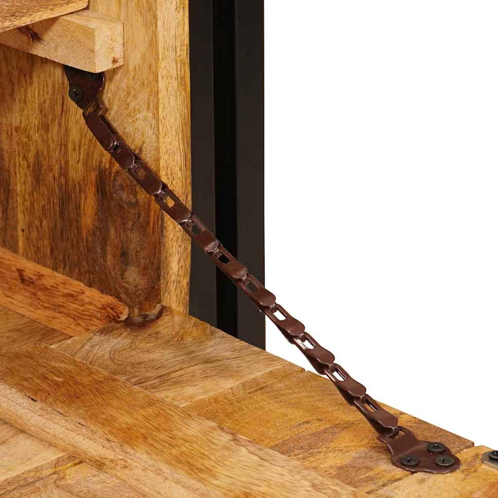 vidaXL Schuhschrank mit Tür Braun 90 x 38 x 45 cm Massivholz Mango