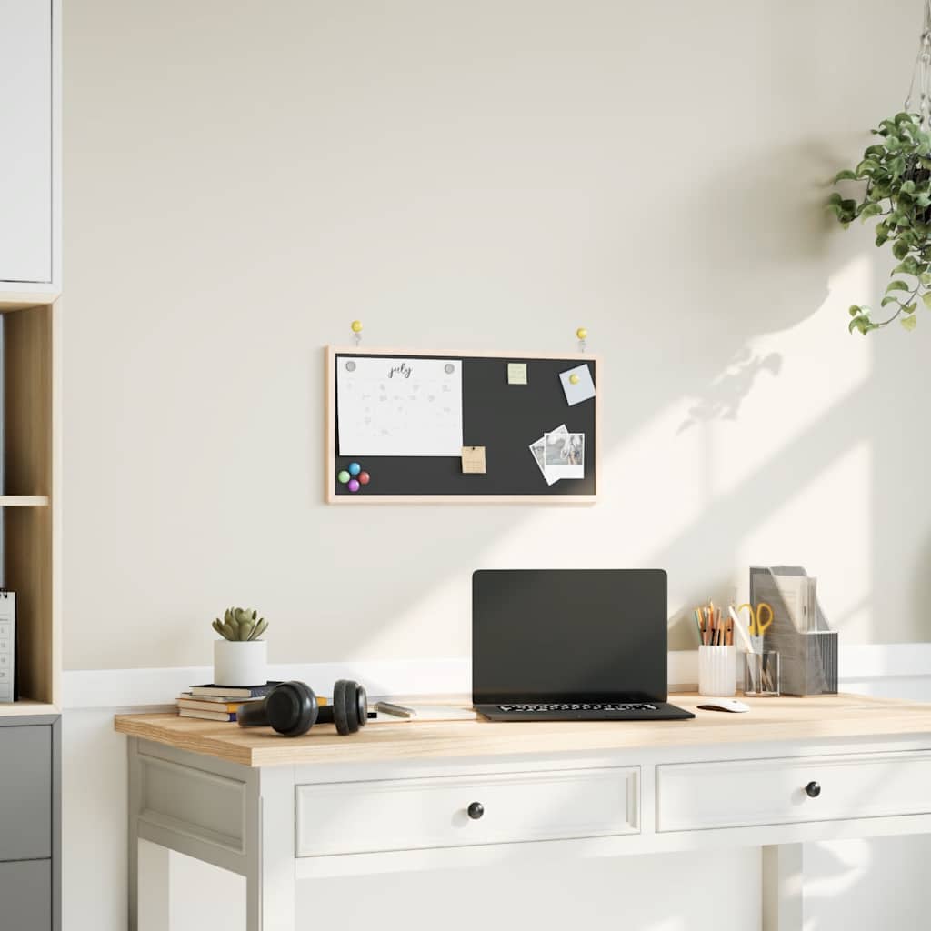 vidaXL Magnetisches Whiteboard mit massivem Kiefernholzrahmen 40x30 cm