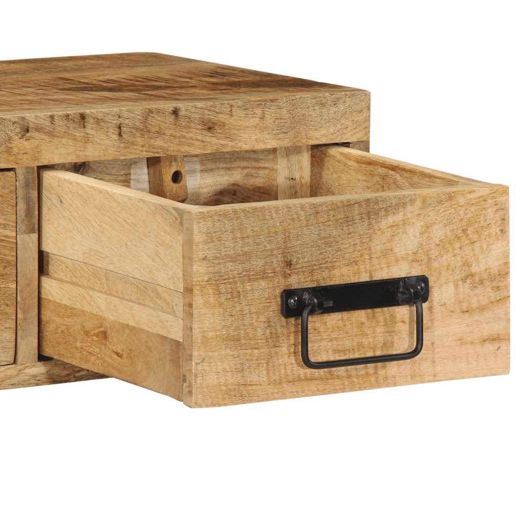 vidaXL TV-Wandschrank 60x30x19 cm Raues Mangoholz
