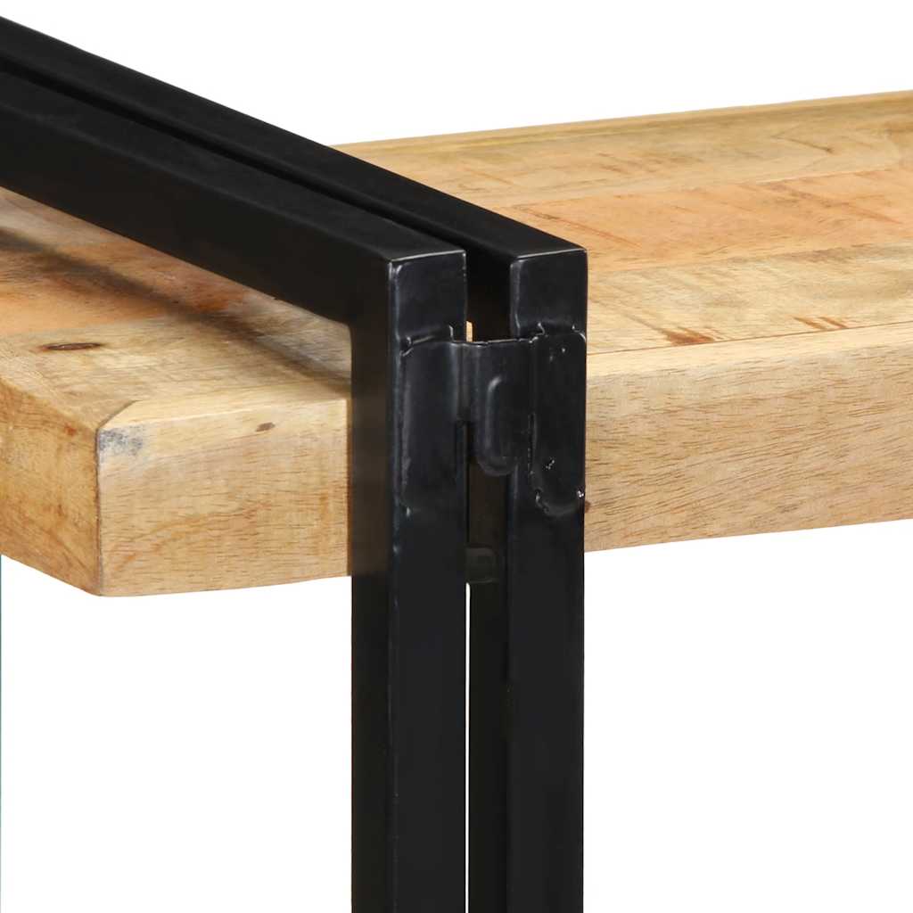 vidaXL Wandregal 70x33x35 cm Raues Massivholz Mango