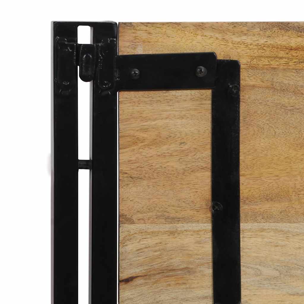 vidaXL Kopfteil 100 cm Massivholz Mango und Eisen