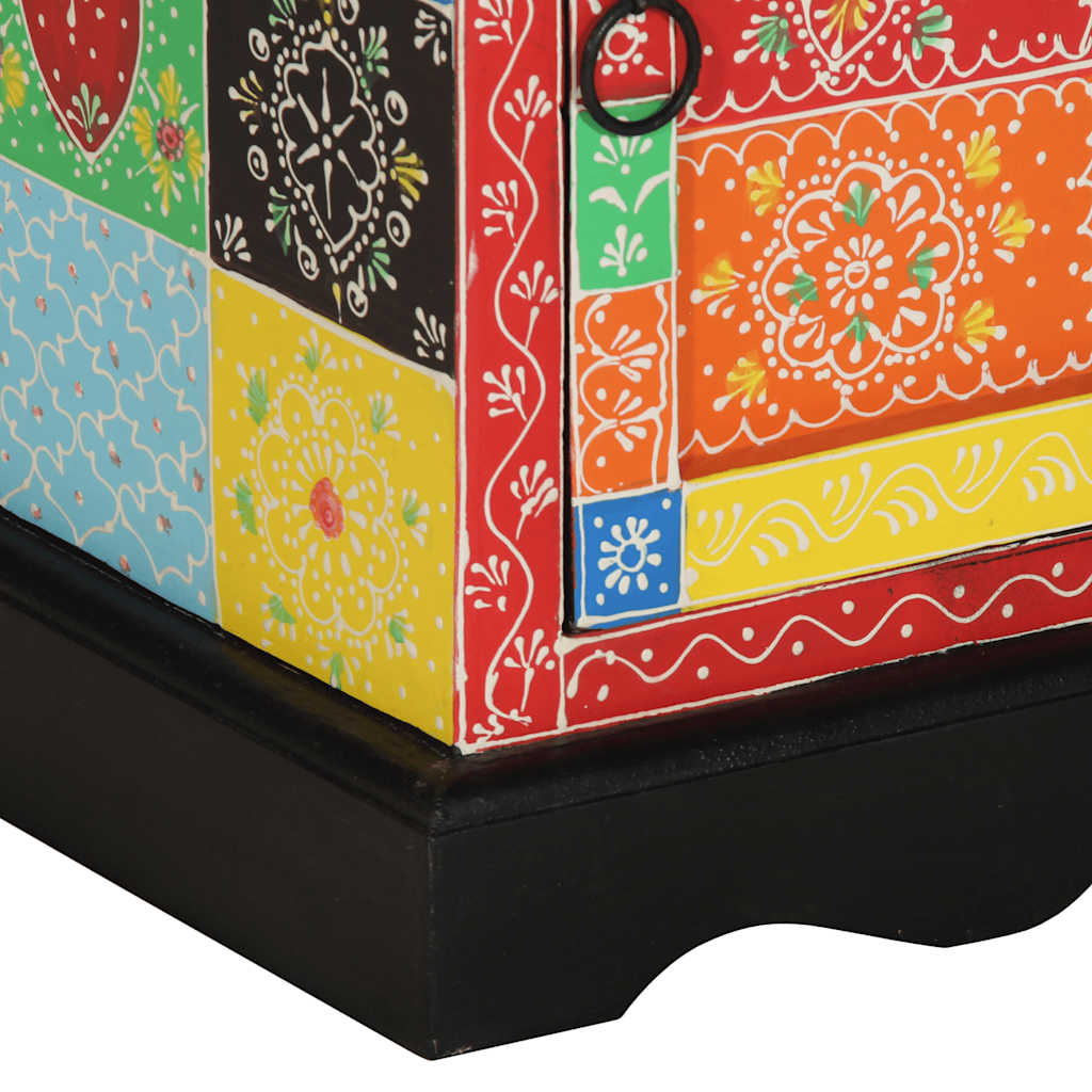 vidaXL Nachttisch Mehrfarbig 40x35x45 cm Massivholz Mango