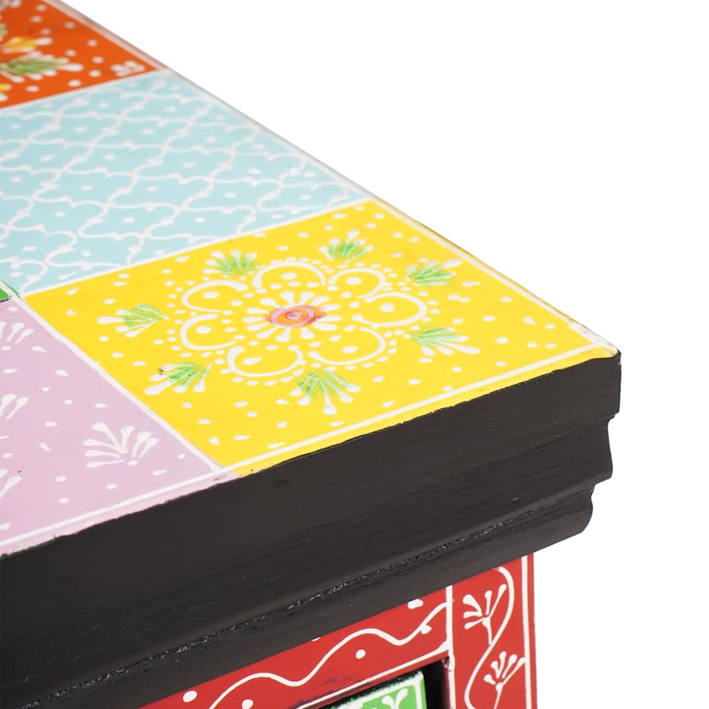 vidaXL TV-Schränk Mehrfarbig 100 x 30 x 24 cm Massivholz Mango