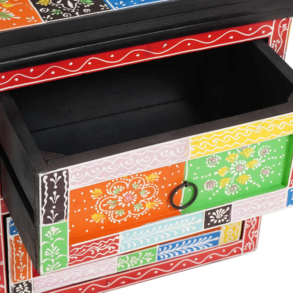 vidaXL Nachttisch mit Schubladen Mehrfarbig 40 x 30 x 40 cm