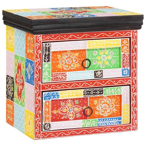 vidaXL Nachttisch mit Schubladen Mehrfarbig 40 x 30 x 40 cm