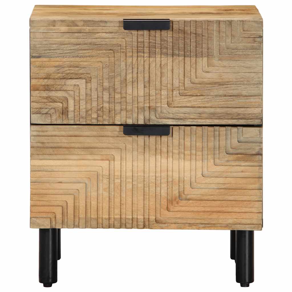 vidaXL Nachttisch Braun 40x33x46 cm Massivholz Mango