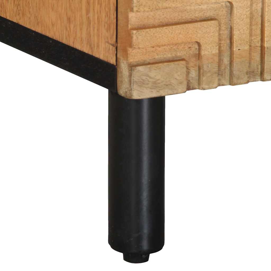 vidaXL Nachttisch Braun 40x33x46 cm Massivholz Mango