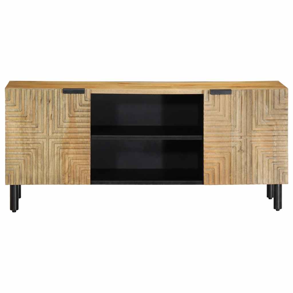 vidaXL TV-Schrank Braun 105x33x46 cm Massivholz Mango