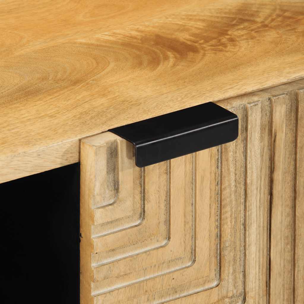 vidaXL TV-Schrank Braun 105x33x46 cm Massivholz Mango