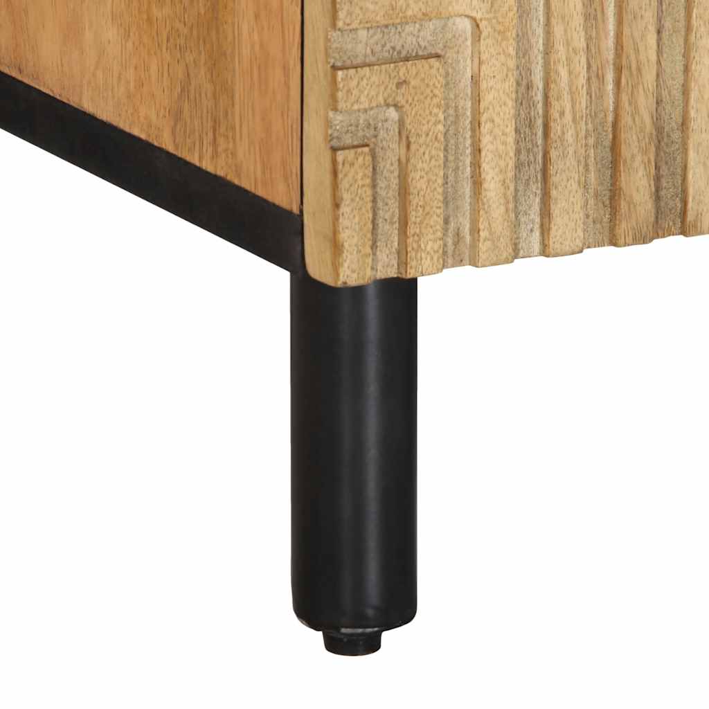 vidaXL TV-Schrank Braun 105x33x46 cm Massivholz Mango