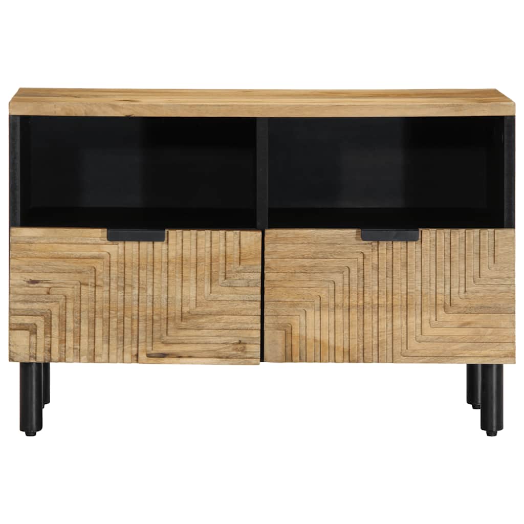 vidaXL TV-Schrank Braun 70x33x46 cm Massivholz Mango