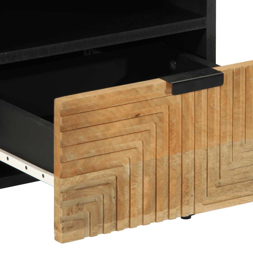 vidaXL Nachttisch Braun 40x33x46 cm Massivholz Mango