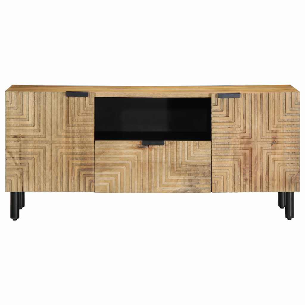 vidaXL TV-Schrank Braun 105x33x46 cm Massivholz Mango