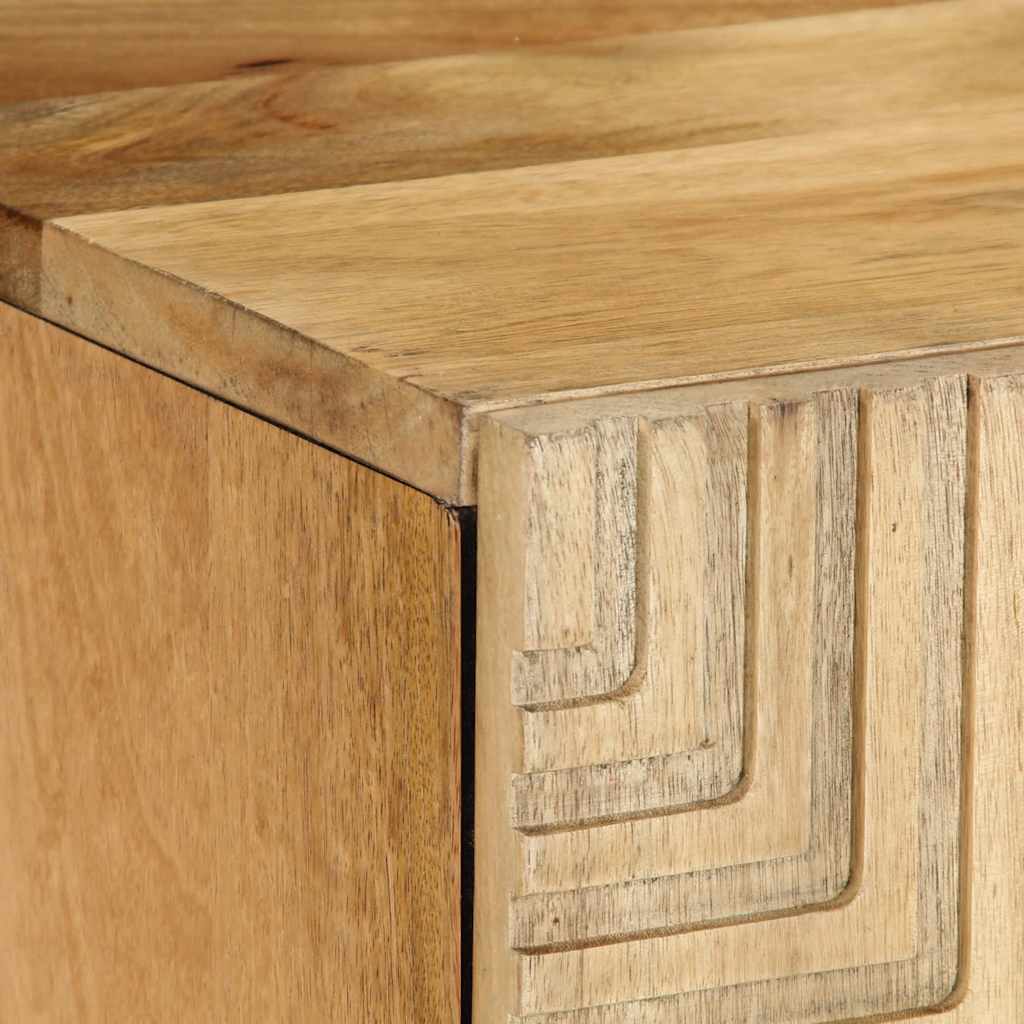 vidaXL TV-Schrank Braun 105x33x46 cm Massivholz Mango