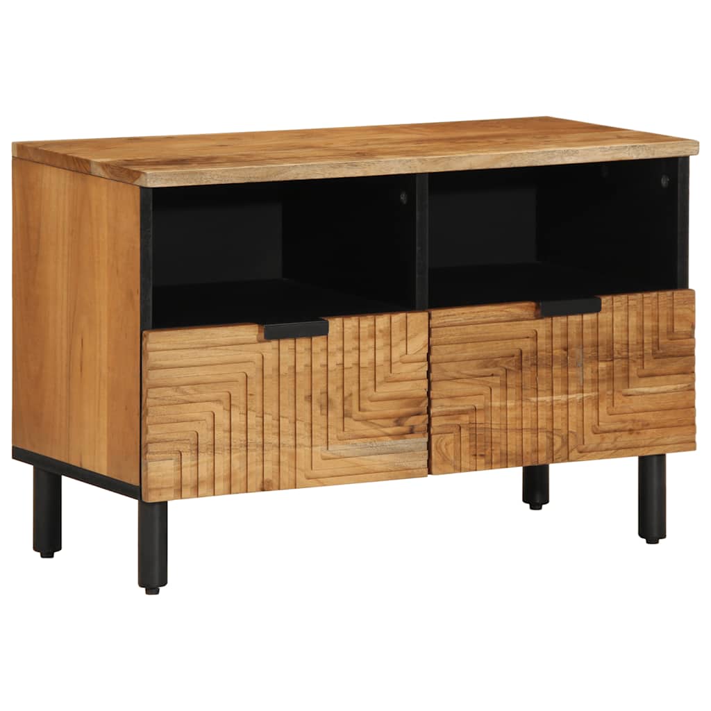 vidaXL TV-Schrank Braun 70x33x46 cm Massivholz Mango