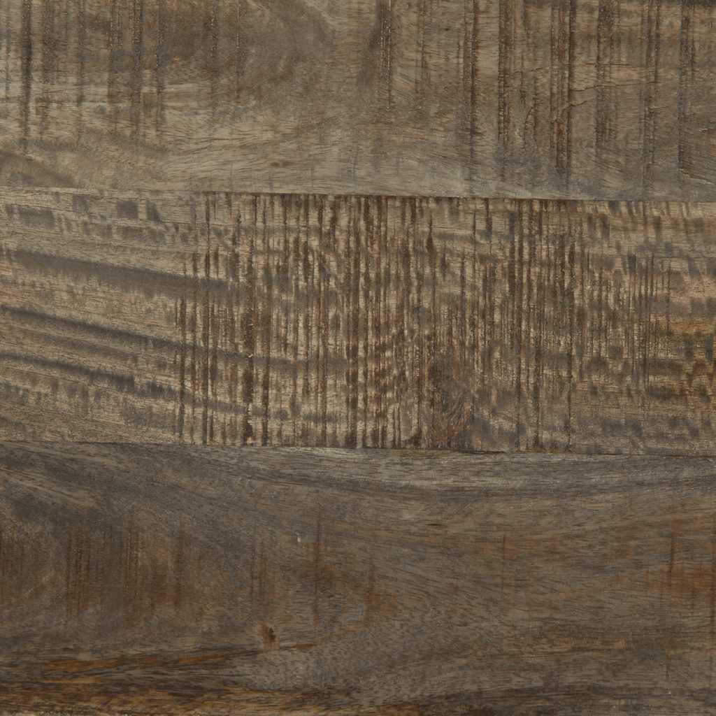 vidaXL Nachttisch Hellgrau 40x33x46 cm Massivholz Mango