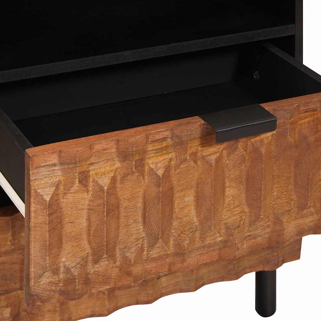 vidaXL Nachttisch Braun 50 x 33 x 60 cm Massivholz Mango