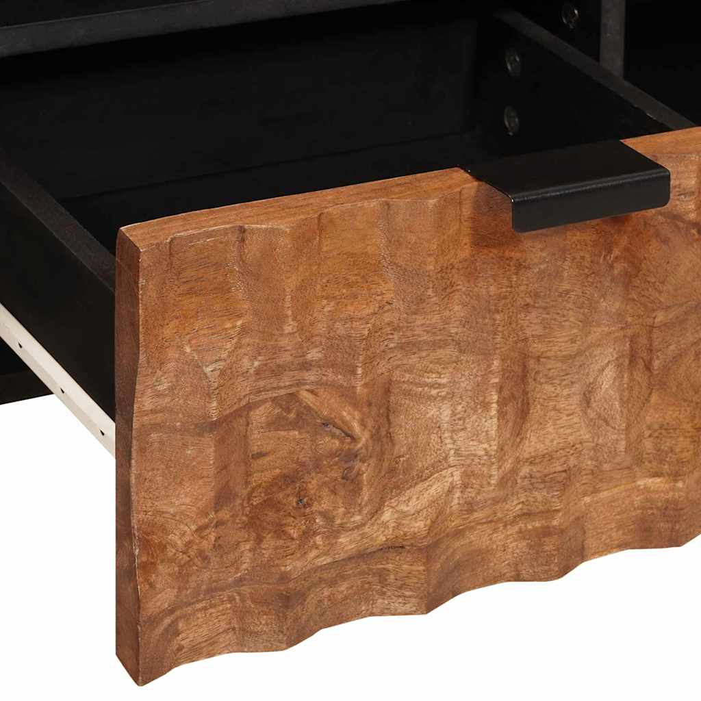 vidaXL TV-Schränk Akazienbraune Oberfläche 100 x 33,5 x 46 cm