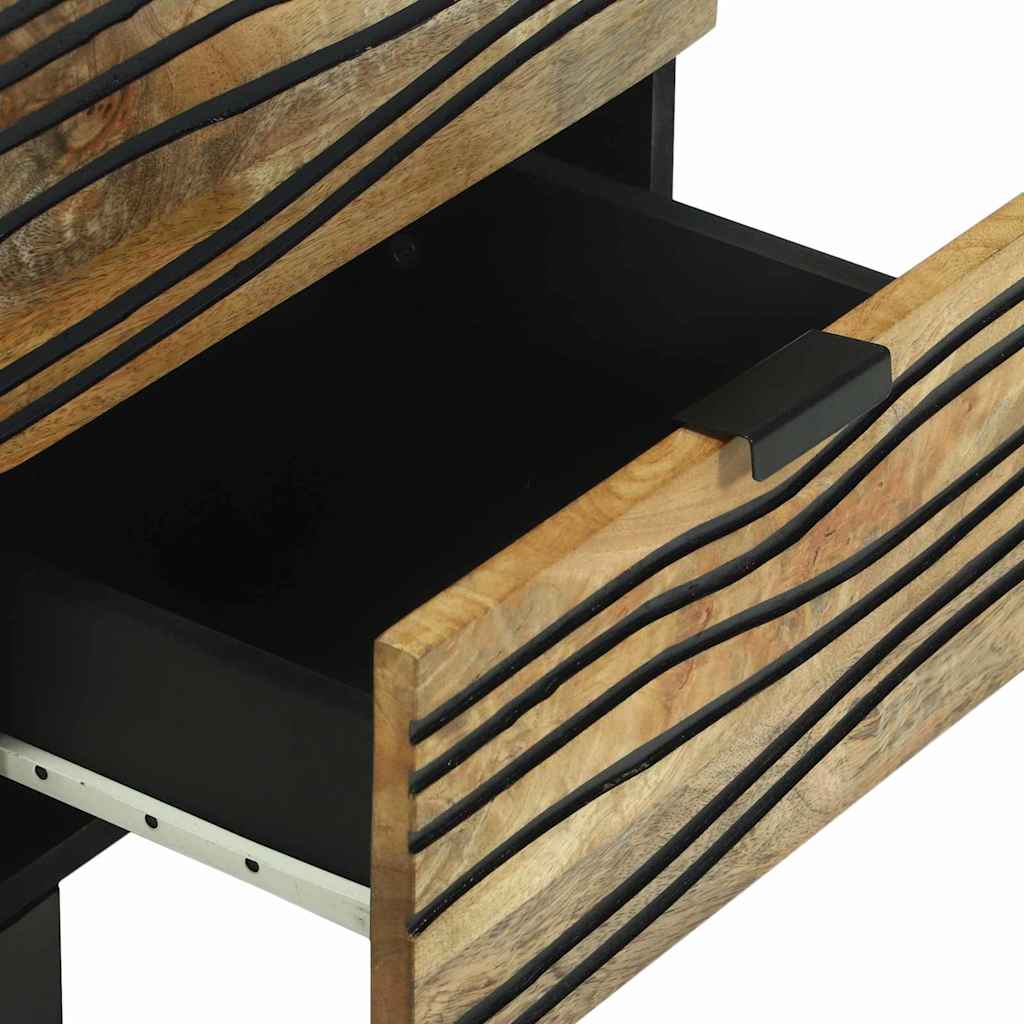 vidaXL Nachttisch Braun 40 x 33 x 46 cm Massivholz Akazie