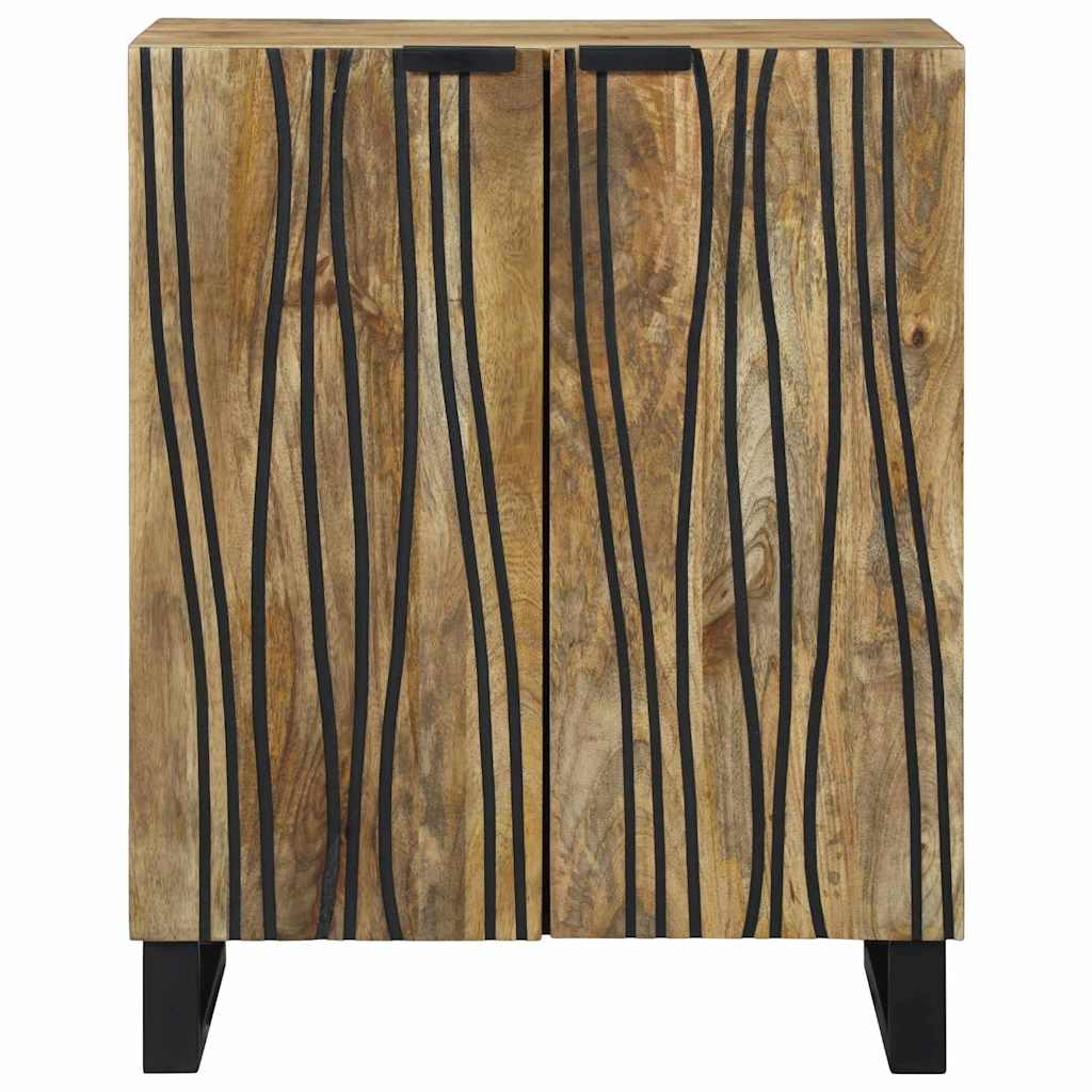 vidaXL Sideboard Natur 60 x 33,5 x 75 cm Massivholz Mango