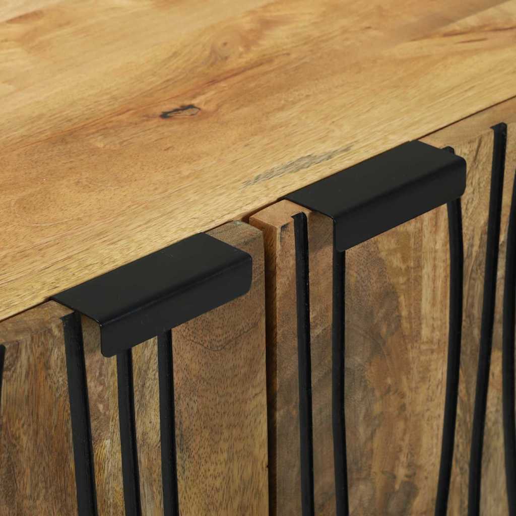 vidaXL Sideboard Natur 60 x 33,5 x 75 cm Massivholz Mango