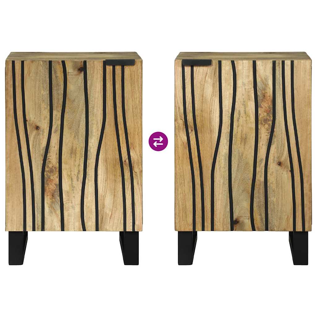 vidaXL Waschbeckenschrank Braun 38 x 33,5 x 58 cm Holzwerkstoff